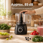 Hicloud 8‑Cup Electric Food Processor, Food Chopper & Meat Grinder for Vegetables, Meat & Nuts, 1‑Speed Plus Pulse Mode, Dishwasher‑Safe Parts