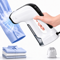 Hicloud Vacuum Steamer, Handheld Travel Garment Steamer for Clothes, 2500Pa Suction for Clothes Grips, Steaming & Ironing 2 In 1, 3 Modes