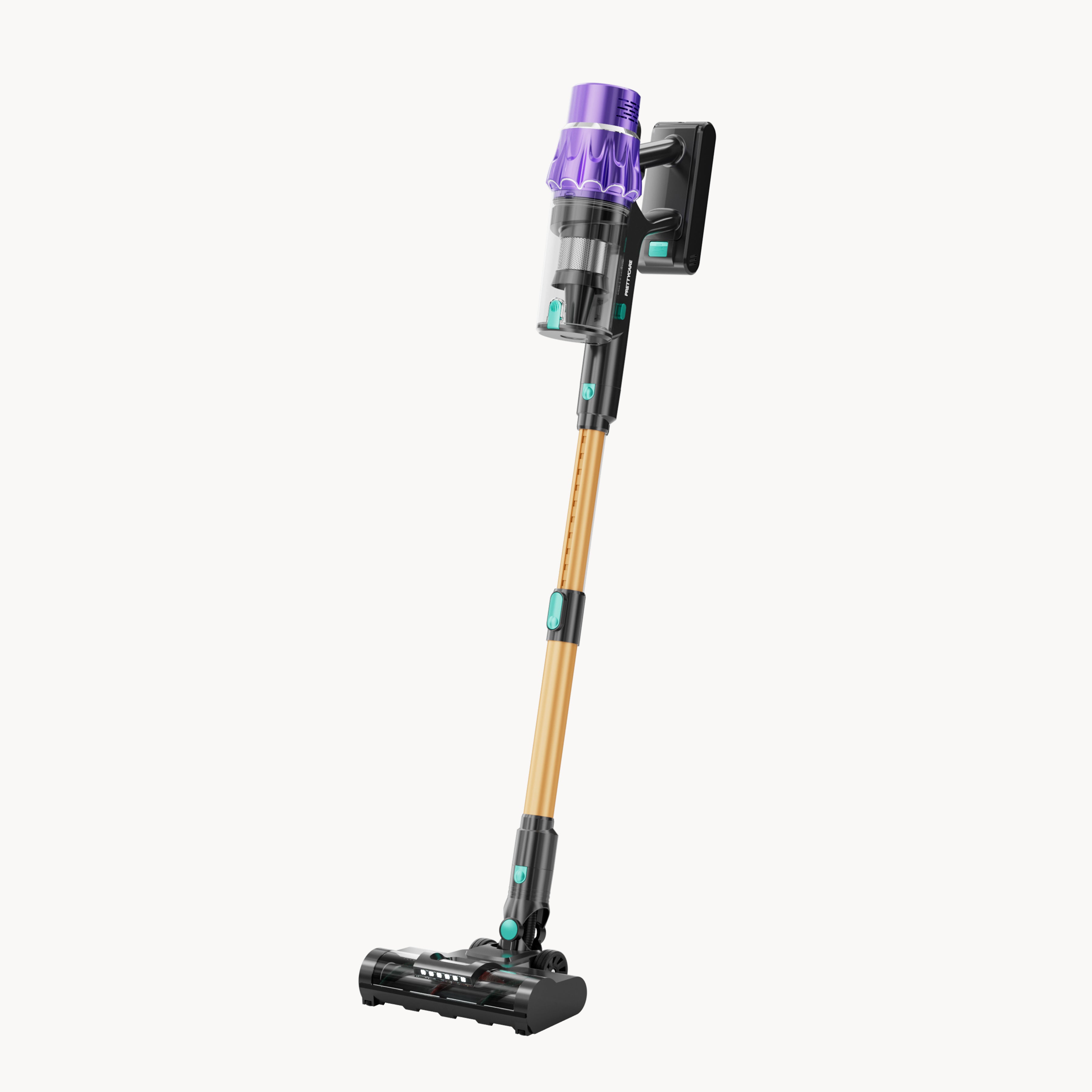 Hicloud Cordless Vacuum Cleaner, 550W/48kPa Powerful Stick Vacuum, Lightweight Upright for Home Hard Floor Carpet Pet Hair