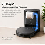 Hicloud 8000Pa Robot Vacuum and Mop Combo, Self-Emptying Robot Vacuum with Smart Mapping, 75 Days Hands-Free Cleaning