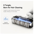 Hicloud Wet Dry Vacuum & Mop Combo, 18,000Pa Powerful Suction, 180° Lie-Flat Reach for Low Furniture