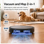 Hicloud 8000Pa Robot Vacuum and Mop Combo, Self-Emptying Robot Vacuum with Smart Mapping, 75 Days Hands-Free Cleaning