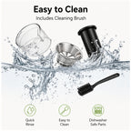 Hicloud Juicer, 3-Inch Wide Feed Chute for Whole Fruits & Vegetables, Stainless Steel Centrifugal Juicer with 2 Speeds