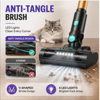 Hicloud Cordless Vacuum Cleaner, 550W/48kPa Powerful Stick Vacuum, Lightweight Upright for Home Hard Floor Carpet Pet Hair