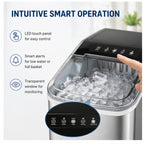 Hicloud Nugget Ice Maker, 35lbs Daily Production, First Batch in 10 Mins, Spiral Extrusion System for Restaurant-Style Ice.