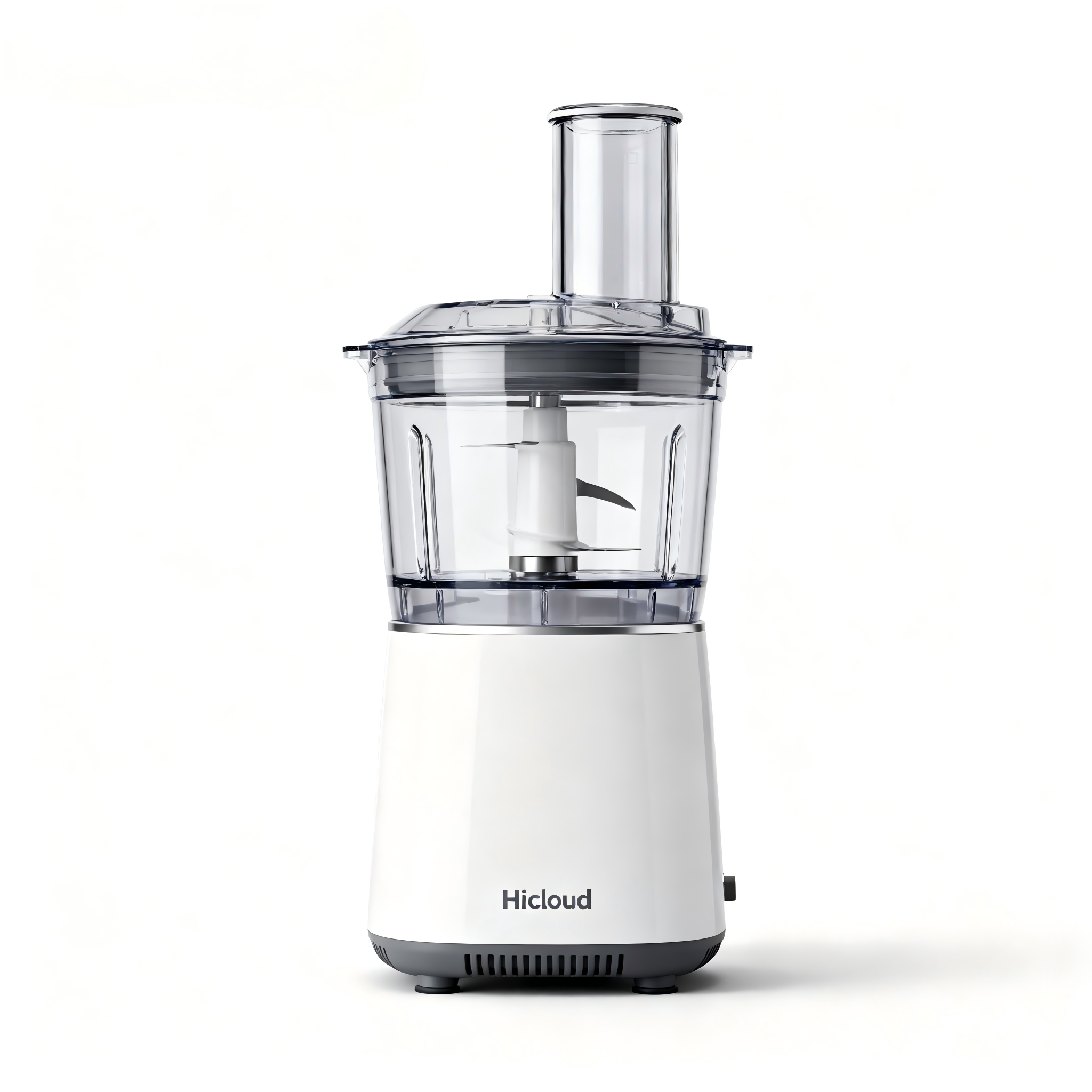 Hicloud 12-Cup Food Processor, Stack & Snap Design with Extra Large Feed Chute, Reversible Slicing & Shredding Disc